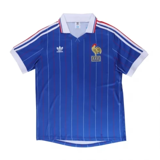 1982 France Rertro Jersey Home World Cup
